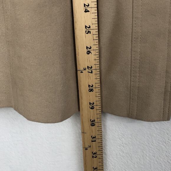 VTG All-Weather Coat Women's M Tan Grommet Clip Fasteners Pockets Puget Sounder - Picture 9 of 13